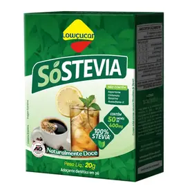 Adoçante em Pó Lowçucar Stévia 50 Sachês