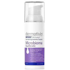 Creme Hidratante Matificante Dermotivin Benzac Oil Control Microbioma 50ml