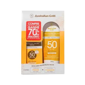 Kit Protetor Solar Australian Gold - Protetor Facial FPS 50 50 g + Protetor Corporal Gel Creme FPS 50 200 g