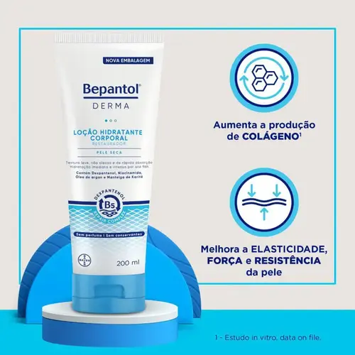 Loção Corporal Bepantol Derma Hidratante Restaurador Pele Seca 200ml