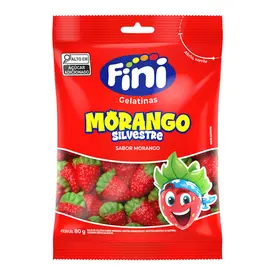 Bala de Gelatina Fini Morango Silvestre 80g