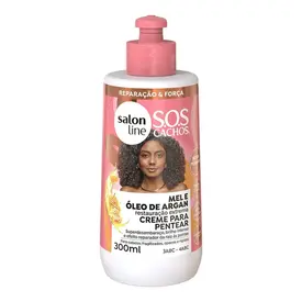 Creme de Pentear Salon Line SOS Mel e Óleo De Argan 300ml