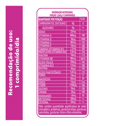 Vitamina D Addera + Cabelos e Unhas 2.000UI 90 Comprimidos - Mantecorp
