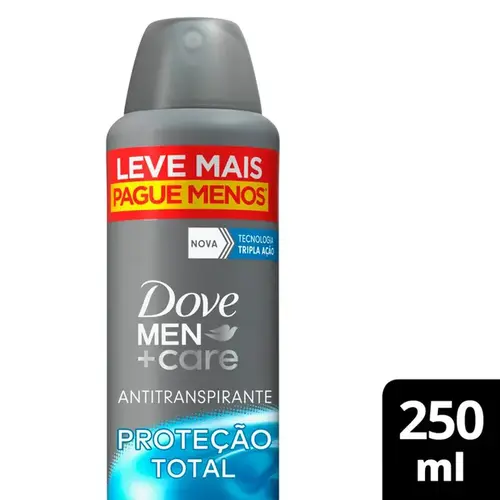 Desodorante Dove Men +Care Cuidado Total Aerosol Masculino 250ml