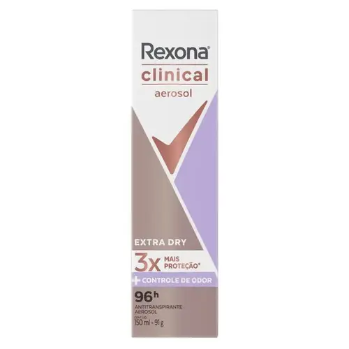 Desodorante Rexona Clinical Extra Dry Aerosol Feminino 150ml