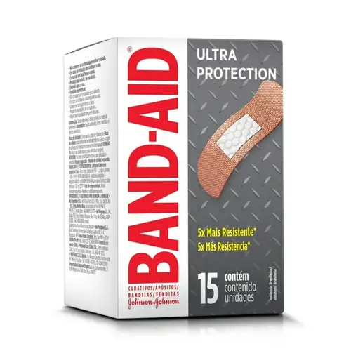 Curativo Band-Aid Ultra Protection Super Resistente 15 Unidades