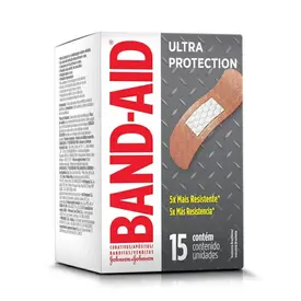 Curativo Band-Aid Ultra Protection Super Resistente 15 Unidades