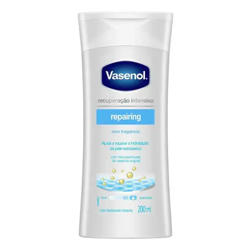 Loção Hidratante Corporal Vasenol Repairing Pele Extrasseca 200ml