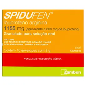Spidufen 1155mg - Sabor Menta - 10 Envelopes com 3g