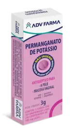 Permanganato de Potassio 100mg - 10 Comprimidos - ADV Farma
