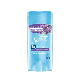 Desodorante Stick Gel Secret Clear Lavender Antitranspirante 73g