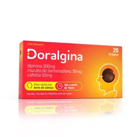Doralgina 30mg + 300mg + 30mg 20 Drágeas