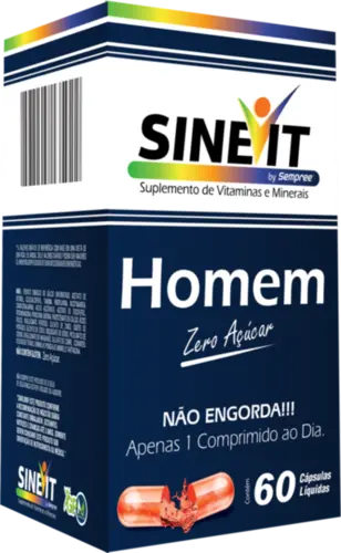 Suplemento Vitamínico Sinevit Homem 60 Cápsulas