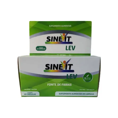 Regulador Intestinal Sinevit Lev Fonte de Fibras 60 Cápsulas