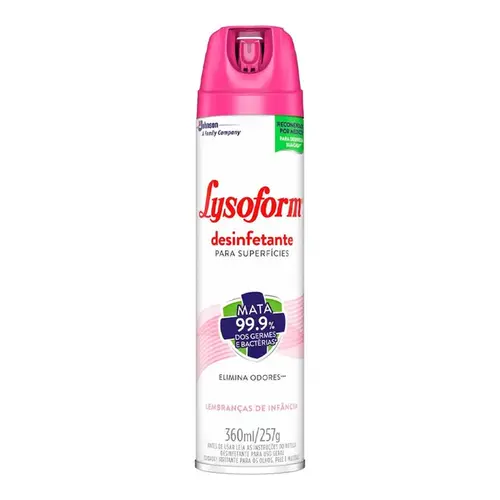 Desinfetante Lysoform Aerosol Lembranças de Infância 360ml