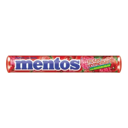 Bala Mentos Frutas Vermelhas 14 Unidades