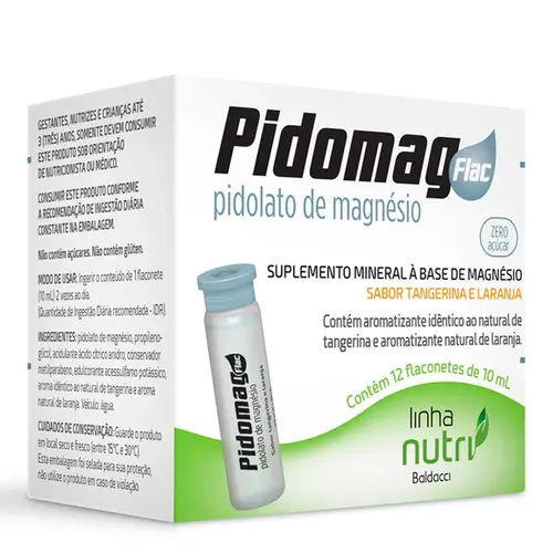 Suplemento Vitamínico Pidomag Baldacci 12 Flaconetes