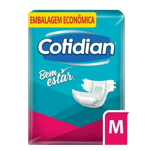 Fralda Geriátrica Cotidian Bem Estar M Com 20 Unidades