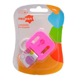 Prendedor de Chupeta Neopan Rosa 1 Unidade