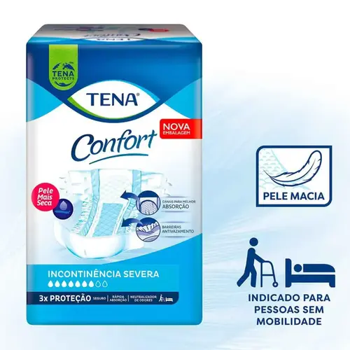 Fralda Geriatrica Tena Confort P Unissex 30 Unidades