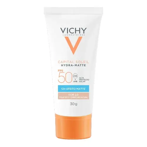 Protetor Solar Facial Vichy Hydra-Matte Cor 2.0 FPS50 30g