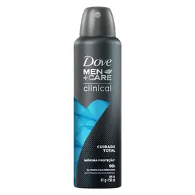 Desodorante Dove Men +Care Clinical Cuidado Total Aerosol Masculino 150ml