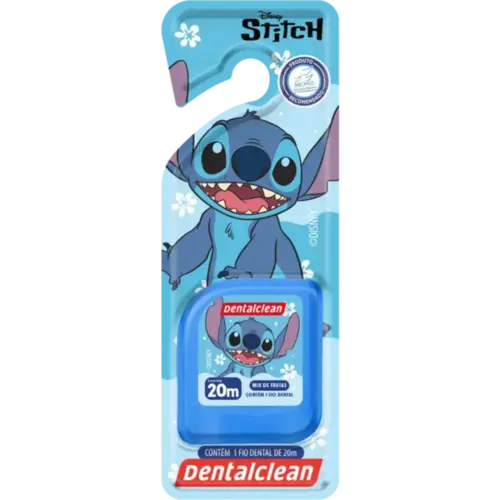 Fio Dental Infantil Dentalclean Stitch Mix de Frutas 20m