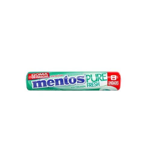 Chiclete Mentos Pure Fresh Wintergreen Sem Açúcar 16g