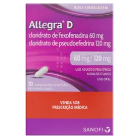 Allegra D 120mg + 60mg 10 Comprimidos