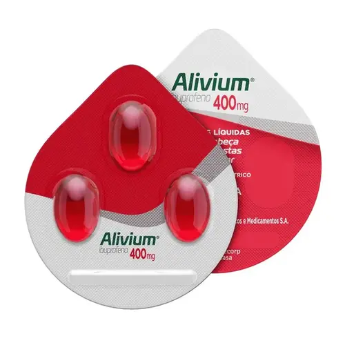 Alivium 400mg 3 Cápsulas Gel