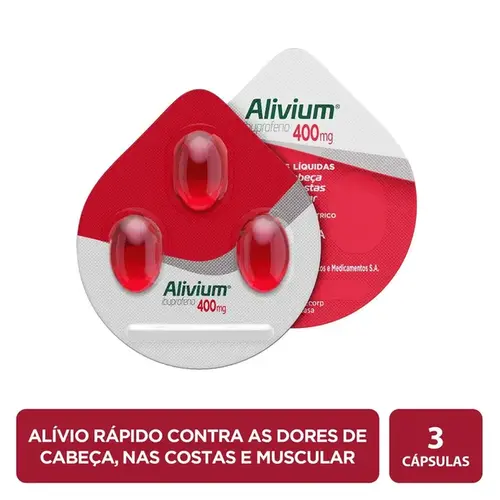 Alivium 400mg 3 Cápsulas Gel