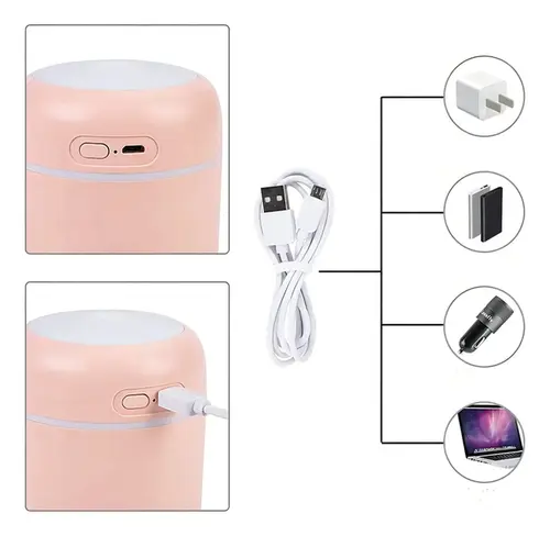 Umidificador Portátil Humidifier 300ml - 1 Unidade