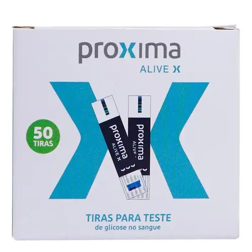 Tiras de Glicemia Proxima Alive 50 Unidades