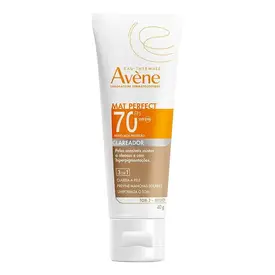 Protetor Solar Facial Avène FPS70 Mat Perfect Clareador Cor Média 40g Fluido