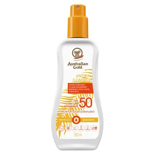 Protetor Solar Corporal Australian Gold Antiox Complex FPS50 220ml