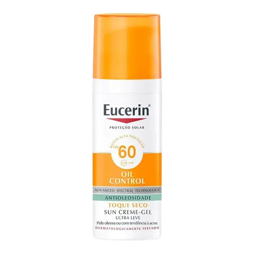 Protetor Solar Facial Eucerin Sun Oil Control Toque Seco FPS60 50ml