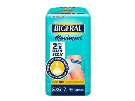 Roupa Íntima Descartável Bigfral Moviment G/XG Unissex 7 Unidades