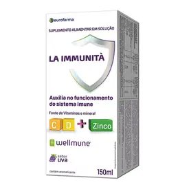 Suplemento Alimentar La Immunità Eurofarma Uva 150ml