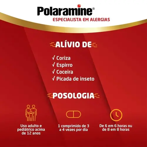 Polaramine 2mg - 20 Comprimidos