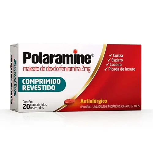 Polaramine 2mg - 20 Comprimidos