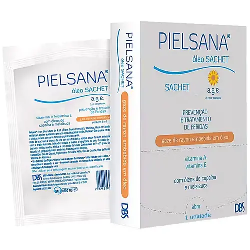 Gaze de Rayon com Óleo AGE Pielsana Sachet - 7,5 x 7,5 cm - Unidade