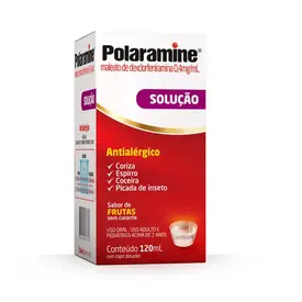 Polaramine 0,4mg/ml - Xarope Sabor de Frutas com 120ml