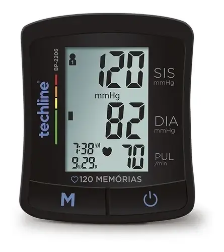 Aparelho Medidor de Pressão Digital Automático de Pulso Techline BP-2206