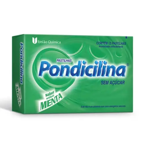 Pastilha Pondicilina - Sabor Menta - 12 Pastilhas