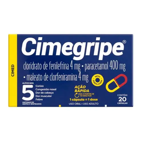 Cimegripe 20 Cápsulas