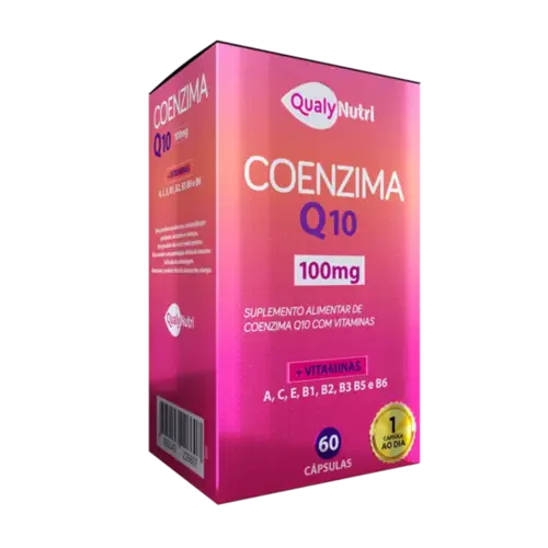 Coenzima Q10 com Vitaminas 100mg 60 Cápsulas - Qualy Nutri