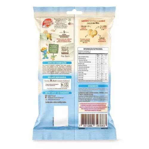 Snack Infantil Assado Mucilon Cereal Pipoquinha 35g