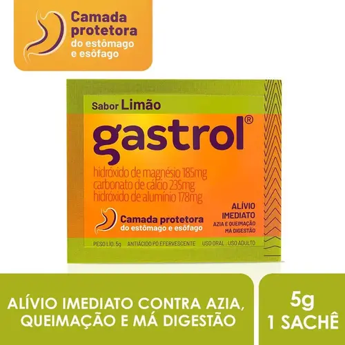 Gastrol - Sabor Limão Pó Efervescente 5g
