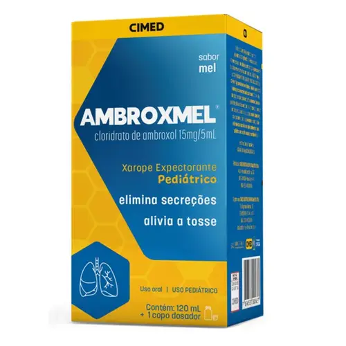 Ambroxmel Pediátrico 3mg/ml - Xarope Sabor Mel com 120ml