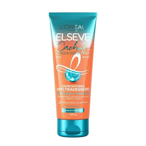 Creme Noturno Anti-Travesseiro L'Oréal Paris Elseve Cachos Longos dos Sonhos 200g